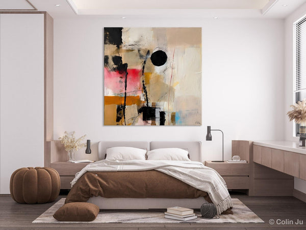 Modern Canvas Art Paintings, Abstract Wall Art for Bedroom, Original Modern Acrylic Artwork, Extra Large Abstract Paintings for Dining Room-Grace Painting Crafts