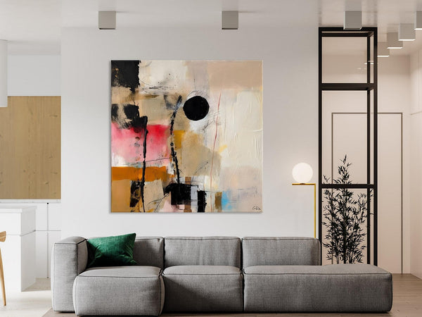 Modern Canvas Art Paintings, Abstract Wall Art for Bedroom, Original Modern Acrylic Artwork, Extra Large Abstract Paintings for Dining Room-Grace Painting Crafts