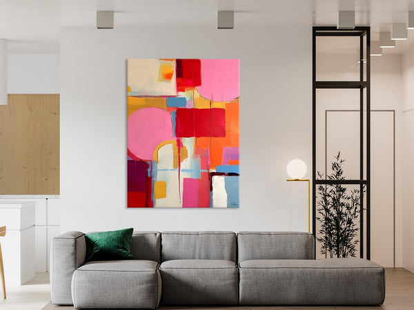 Large Wall Art Painting for Living Room, Large Modern Canvas Wall Paintings, Original Abstract Art, Contemporary Acrylic Painting on Canvas-Grace Painting Crafts