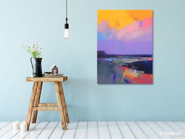 Abstract Landscape Artwork, Contemporary Wall Art Paintings, Extra Large Original Art, Landscape Painting on Canvas, Hand Painted Canvas Art-Grace Painting Crafts