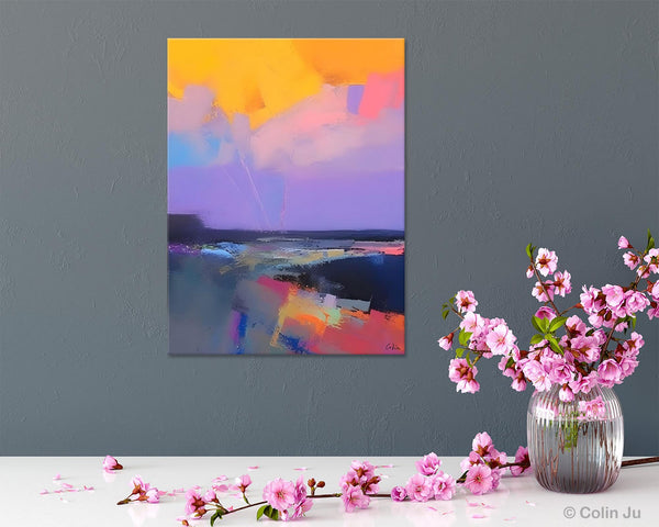 Abstract Landscape Artwork, Contemporary Wall Art Paintings, Extra Large Original Art, Landscape Painting on Canvas, Hand Painted Canvas Art-Grace Painting Crafts