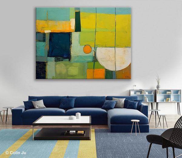 Contemporary Acrylic Paintings, Hand Painted Original Canvas Wall Art, Large Canvas Art Painting for Bedroom, Huge Modern Abstract Paintings-Grace Painting Crafts