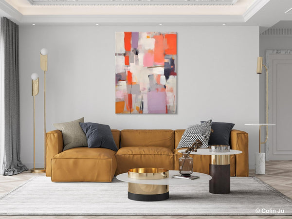Large Painting for Dining Room, Original Canvas Artwork, Contemporary Acrylic Painting on Canvas, Simple Abstract Art, Wall Art Paintings-Grace Painting Crafts
