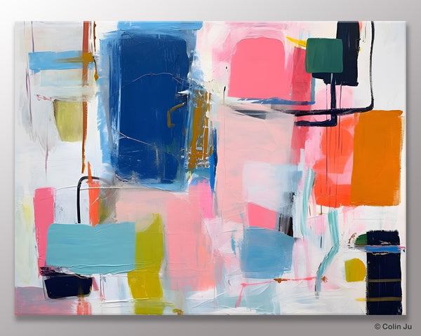 Large Wall Art Painting for Bedroom, Original Canvas Art, Oversized Modern Abstract Wall Paintings, Contemporary Acrylic Painting on Canvas-Grace Painting Crafts