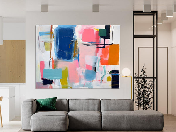 Large Wall Art Painting for Bedroom, Original Canvas Art, Oversized Modern Abstract Wall Paintings, Contemporary Acrylic Painting on Canvas-Grace Painting Crafts