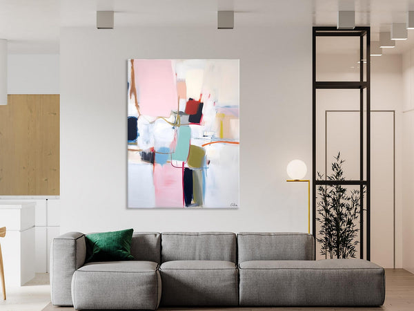 Hand Painted Canvas Art, Modern Paintings, Large Contemporary Wall Art, Extra Large Paintings for Living Room, Original Abstract Painting-Grace Painting Crafts