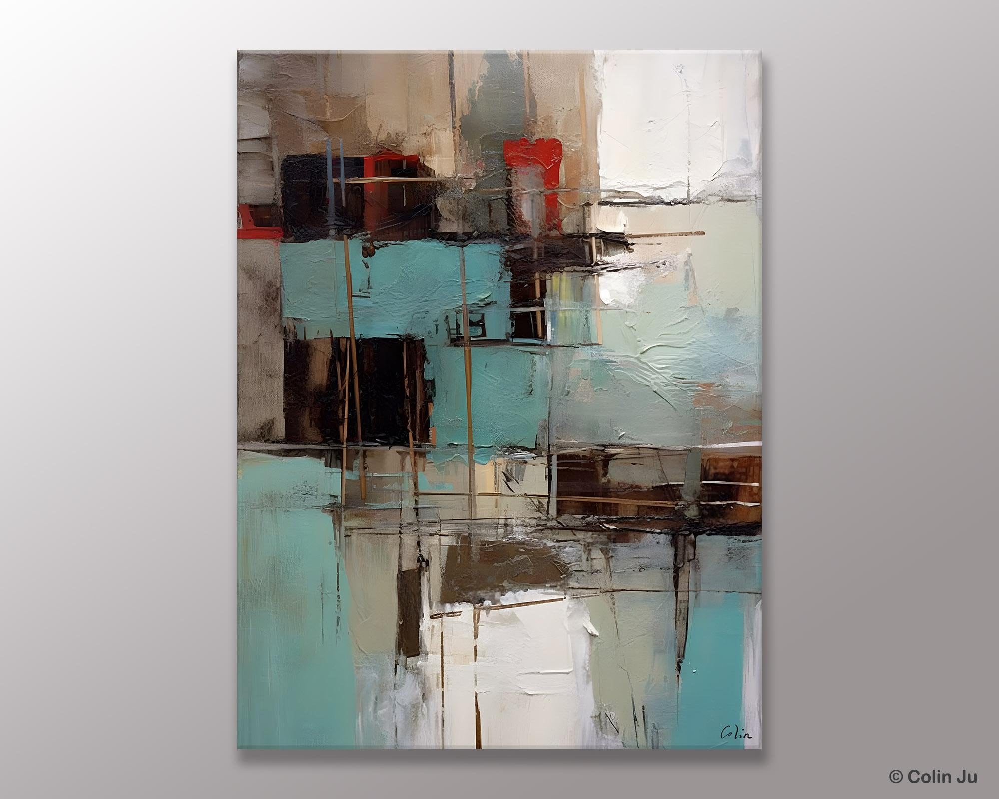 Original Canvas Art, Contemporary Acrylic Painting on Canvas, Large Wall Art Painting for Bedroom, Oversized Modern Abstract Wall Paintings-Grace Painting Crafts