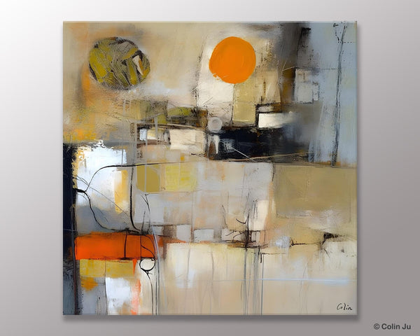 Large Abstract Art for Bedroom, Simple Modern Acrylic Art, Modern Original Abstract Art, Canvas Paintings for Sale, Contemporary Canvas Art-Grace Painting Crafts