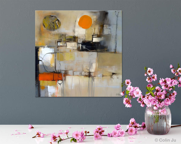 Large Abstract Art for Bedroom, Simple Modern Acrylic Art, Modern Original Abstract Art, Canvas Paintings for Sale, Contemporary Canvas Art-Grace Painting Crafts
