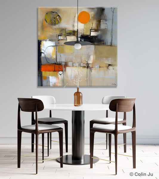 Large Abstract Art for Bedroom, Simple Modern Acrylic Art, Modern Original Abstract Art, Canvas Paintings for Sale, Contemporary Canvas Art-Grace Painting Crafts