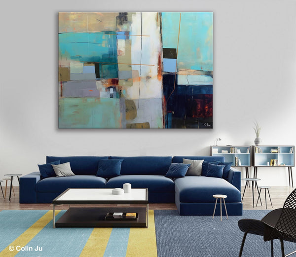 Hand Painted Original Canvas Wall Art, Large Canvas Art Painting for Bedroom, Huge Modern Abstract Paintings, Contemporary Acrylic Paintings-Grace Painting Crafts