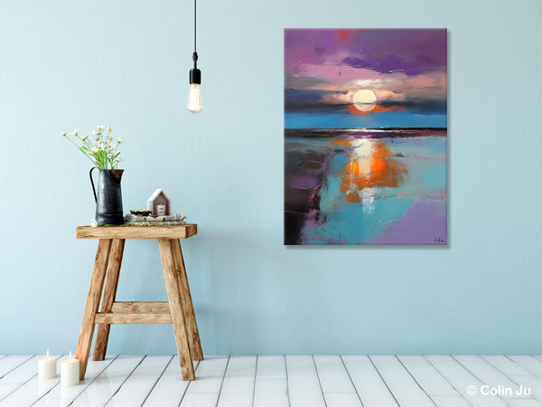 Original Landscape Painting on Canvas, Hand Painted Canvas Art, Abstract Landscape Artwork, Contemporary Wall Art Paintings, Huge Canvas Art-Grace Painting Crafts