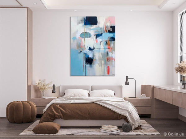Large Wall Paintings for Bedroom, Contemporary Abstract Paintings on Canvas, Oversized Abstract Wall Art Paintings, Original Abstract Art-Grace Painting Crafts