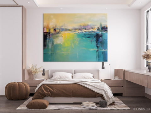 Original Canvas Artwork, Contemporary Acrylic Painting on Canvas, Large Painting for Dining Room, Simple Abstract Art, Wall Art Paintings-Grace Painting Crafts