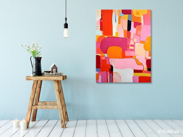 Large Modern Canvas Artwork, Original Wall Art Paintings, Large Paintings for Bedroom, Hand Painted Canvas Art, Acrylic Painting on Canvas-Grace Painting Crafts