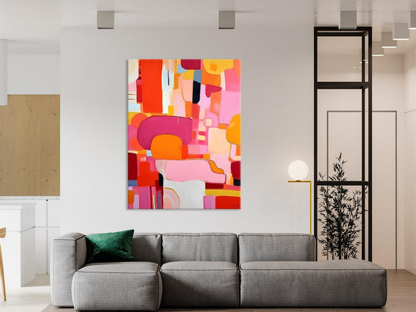 Large Modern Canvas Artwork, Original Wall Art Paintings, Large Paintings for Bedroom, Hand Painted Canvas Art, Acrylic Painting on Canvas-Grace Painting Crafts