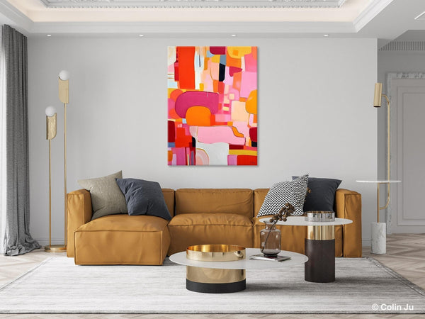 Large Modern Canvas Artwork, Original Wall Art Paintings, Large Paintings for Bedroom, Hand Painted Canvas Art, Acrylic Painting on Canvas-Grace Painting Crafts