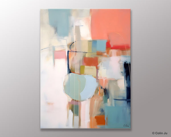 Large Modern Paintings, Original Abstract Canvas Art, Large Wall Painting for Bedroom, Hand Painted Canvas Art, Acrylic Painting on Canvas-Grace Painting Crafts