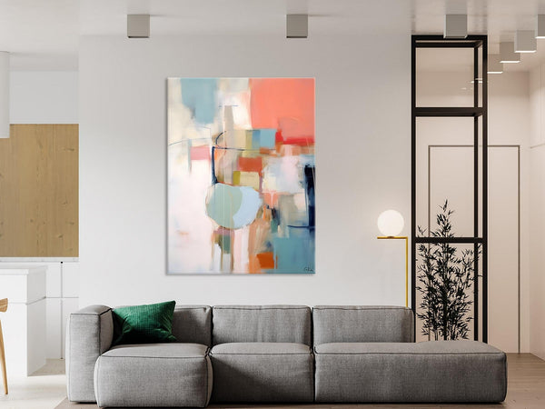 Large Modern Paintings, Original Abstract Canvas Art, Large Wall Painting for Bedroom, Hand Painted Canvas Art, Acrylic Painting on Canvas-Grace Painting Crafts