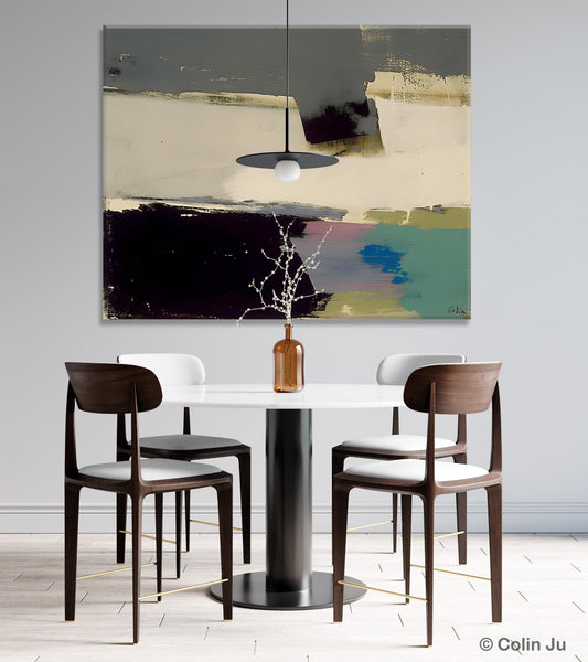 Abstract Landscape Paintings, Modern Wall Art for Living Room, Landscape Acrylic Paintings, Original Abstract Abstract Painting on Canvas-Grace Painting Crafts
