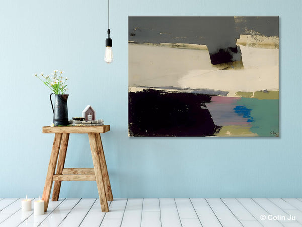 Abstract Landscape Paintings, Modern Wall Art for Living Room, Landscape Acrylic Paintings, Original Abstract Abstract Painting on Canvas-Grace Painting Crafts