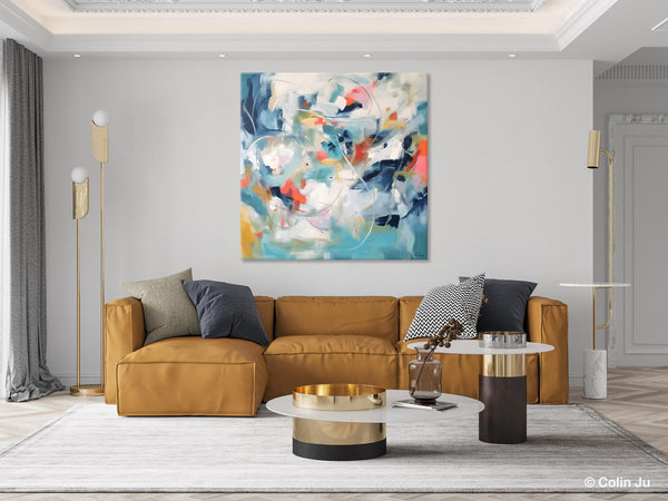 Modern Acrylic Art, Modern Original Abstract Art, Large Abstract Art for Bedroom, Simple Canvas Paintings for Sale, Contemporary Canvas Art-Grace Painting Crafts