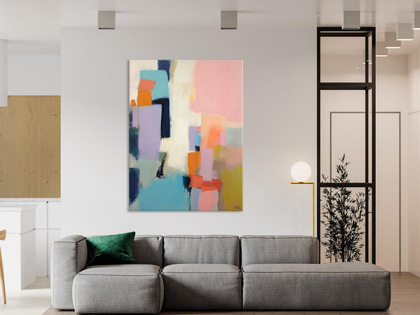 Original Abstract Art, Contemporary Acrylic Art on Canvas, Large Wall Art Painting for Bedroom, Oversized Modern Abstract Wall Paintings-Grace Painting Crafts