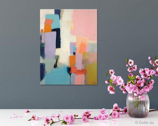 Original Abstract Art, Contemporary Acrylic Art on Canvas, Large Wall Art Painting for Bedroom, Oversized Modern Abstract Wall Paintings-Grace Painting Crafts