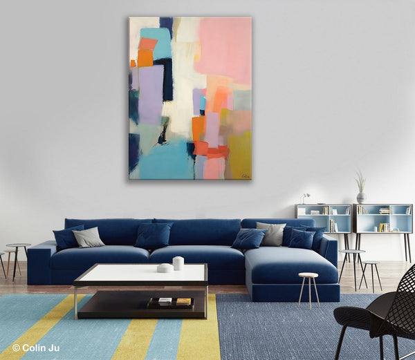 Original Abstract Art, Contemporary Acrylic Art on Canvas, Large Wall Art Painting for Bedroom, Oversized Modern Abstract Wall Paintings-Grace Painting Crafts