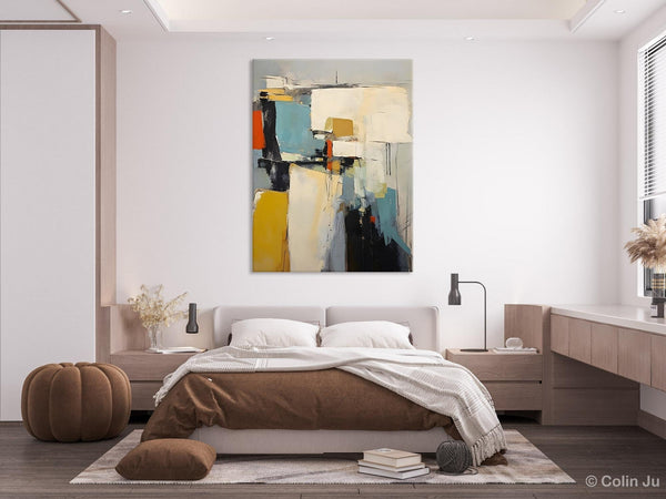 Large Modern Canvas Paintings, Heavy Texture Paintings, Large Original Wall Art Painting for Bedroom, Acrylic Paintings on Canvas-Grace Painting Crafts