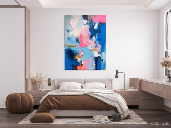 Large Abstract Painting for Bedroom, Oversized Canvas Wall Art Paintings, Original Modern Artwork, Contemporary Acrylic Painting on Canvas-Grace Painting Crafts