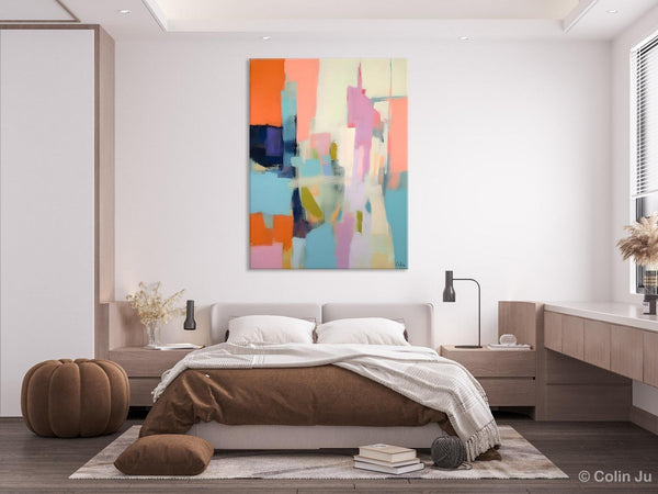 Large Modern Canvas Art for Bedroom, Original Wall Art Paintings, Large Paintings for Sale, Hand Painted Canvas Art, Acrylic Art on Canvas-Grace Painting Crafts