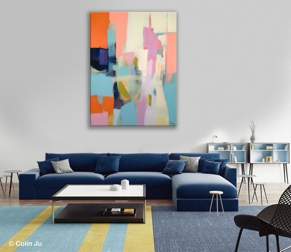 Large Modern Canvas Art for Bedroom, Original Wall Art Paintings, Large Paintings for Sale, Hand Painted Canvas Art, Acrylic Art on Canvas-Grace Painting Crafts