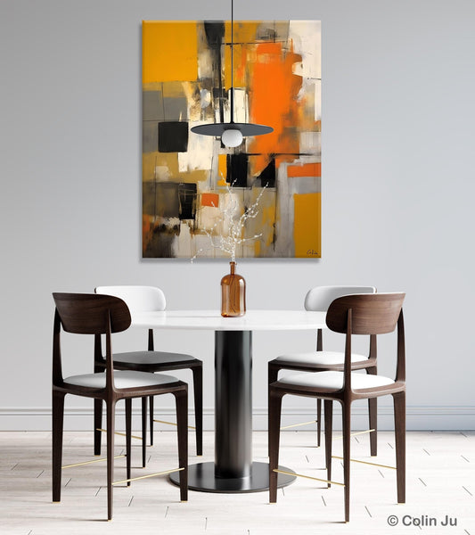 Oversized Abstract Art Paintings, Original Canvas Artwork, Large Wall Art Painting for Dining Room, Contemporary Acrylic Painting on Canvas-Grace Painting Crafts