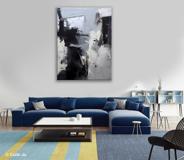 Original Abstract Canvas Art, Large Wall Painting for Bedroom, Hand Painted Canvas Art, Large Modern Paintings, Acrylic Painting on Canvas-Grace Painting Crafts