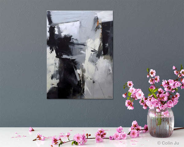 Original Abstract Canvas Art, Large Wall Painting for Bedroom, Hand Painted Canvas Art, Large Modern Paintings, Acrylic Painting on Canvas-Grace Painting Crafts