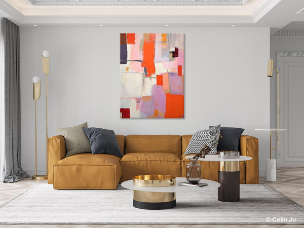 Large Modern Canvas Art for Dining Room, Simple Abstract Art, Large Original Wall Art Painting for Bedroom, Acrylic Paintings on Canvas-Grace Painting Crafts