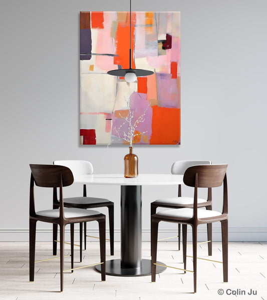 Large Modern Canvas Art for Dining Room, Simple Abstract Art, Large Original Wall Art Painting for Bedroom, Acrylic Paintings on Canvas-Grace Painting Crafts
