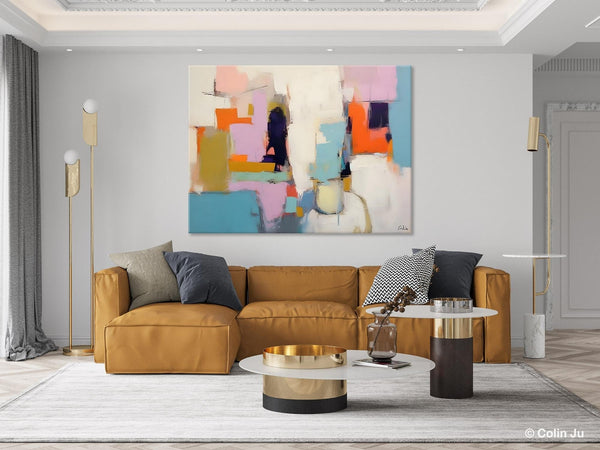 Oversized Abstract Wall Art Paintings, Large Wall Painting for Living Room, Contemporary Abstract Paintings on Canvas, Original Abstract Art-Grace Painting Crafts