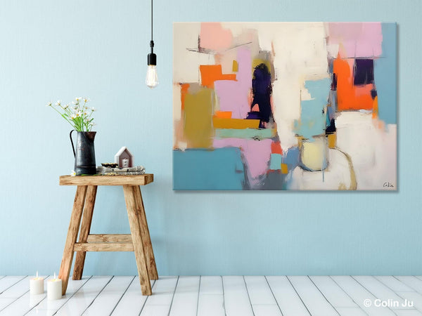 Oversized Abstract Wall Art Paintings, Large Wall Painting for Living Room, Contemporary Abstract Paintings on Canvas, Original Abstract Art-Grace Painting Crafts