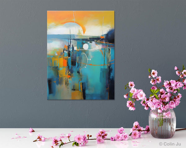 Extra Large Modern Canvas Art for Bedroom, Original Art Paintings, Large Paintings for Sale, Hand Painted Canvas Art, Acrylic Art on Canvas-Grace Painting Crafts