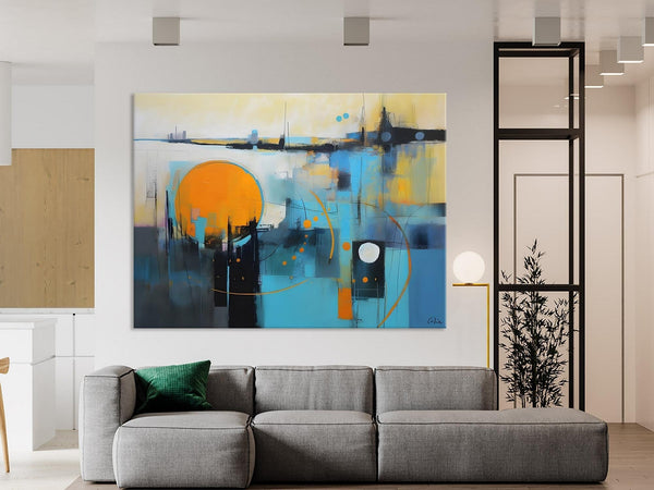 Oversized Canvas Wall Art Paintings, Original Modern Artwork, Large Abstract Painting for Bedroom, Contemporary Acrylic Painting on Canvas-Grace Painting Crafts