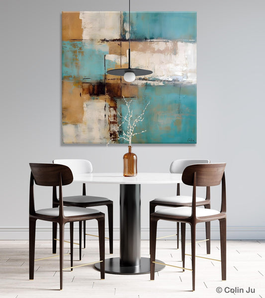 Large Wall Art for Bedroom, Geometric Modern Acrylic Art, Modern Original Abstract Art, Canvas Paintings for Sale, Contemporary Canvas Art-Grace Painting Crafts