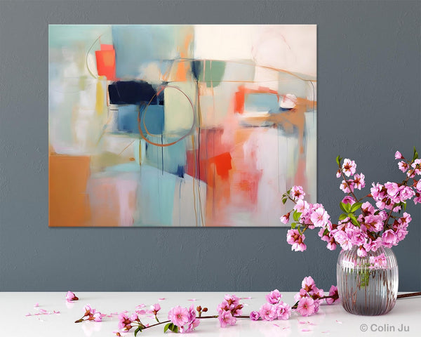Large Modern Canvas Art, Original Abstract Art Paintings, Hand Painted Acrylic Painting on Canvas, Large Wall Art Painting for Dining Room-Grace Painting Crafts