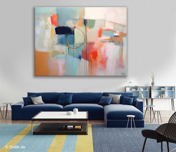 Large Modern Canvas Art, Original Abstract Art Paintings, Hand Painted Acrylic Painting on Canvas, Large Wall Art Painting for Dining Room-Grace Painting Crafts