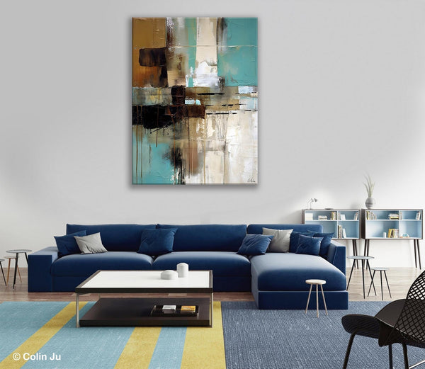 Hand Painted Canvas Art, Modern Paintings, Extra Large Paintings for Living Room, Large Contemporary Wall Art, Original Abstract Painting-Grace Painting Crafts