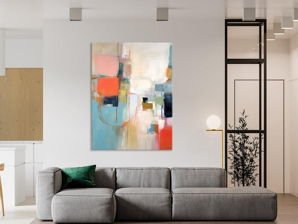 Large Wall Paintings for Bedroom, Original Abstract Art, Contemporary Abstract Paintings on Canvas, Oversized Abstract Wall Art Paintings-Grace Painting Crafts