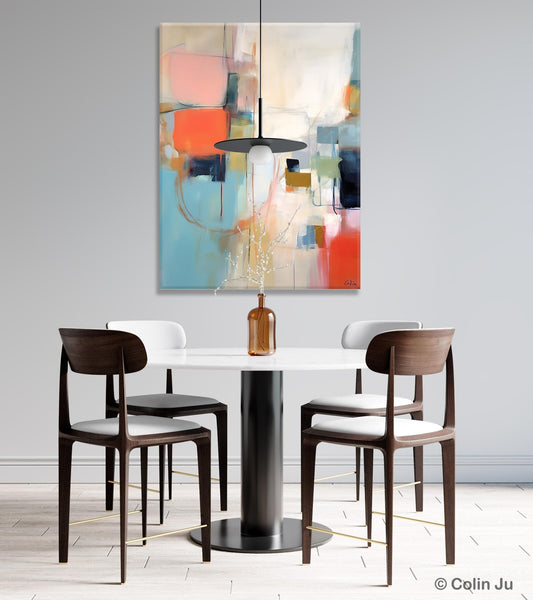 Large Wall Paintings for Bedroom, Original Abstract Art, Contemporary Abstract Paintings on Canvas, Oversized Abstract Wall Art Paintings-Grace Painting Crafts
