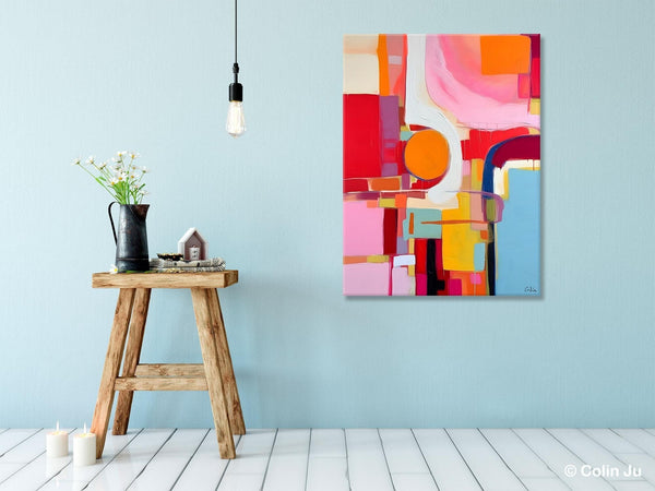 Simple Modern Wall Art, Oversized Contemporary Canvas Art, Original Abstract Paintings, Extra Large Acrylic Painting for Living Room-Grace Painting Crafts