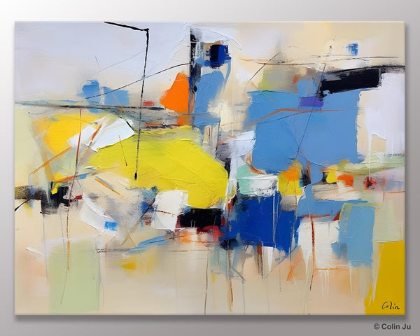 Large Canvas Art for Sale, Original Abstract Art Paintings, Hand Painted Canvas Art, Acrylic Painting on Canvas, Large Painting for Bedroom-Grace Painting Crafts